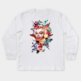 Marilyn Monroe tribute Kids Long Sleeve T-Shirt